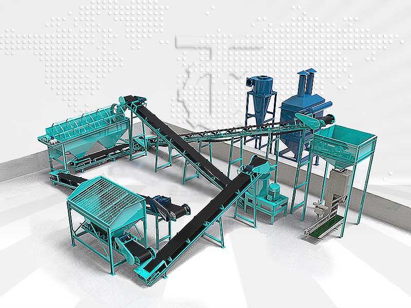 OEM Customized Fertilizer Making Machine For Home - Cost Efficient Powdery Organic Fertilizer Production Line – Tianci