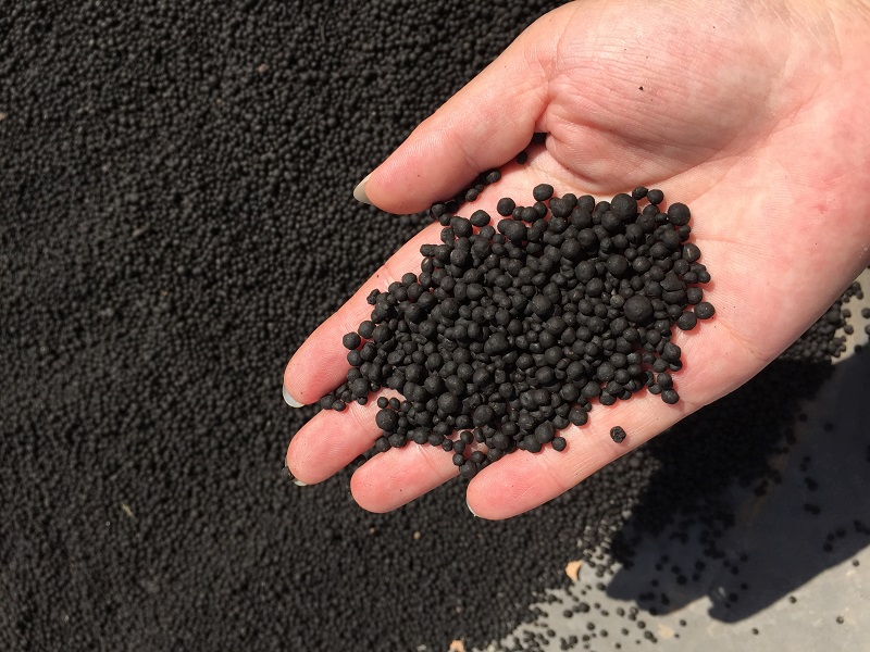 Granules From a Rotary Drum Granulator