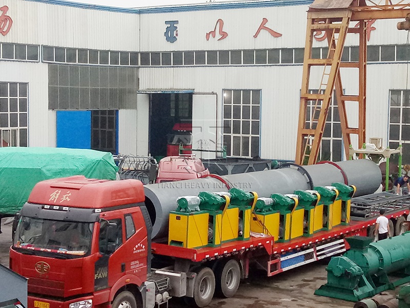 Rotary Drum Bentonite Granulator Shipped