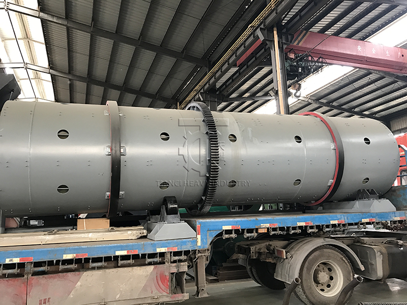 Rotary Drum Manure Granulator Shipped