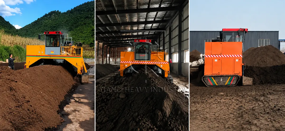crawler-type-compost-turner