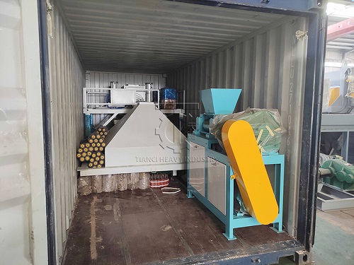 double roller granulator shipped