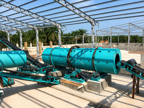 rotary drum granulator chicken manure project