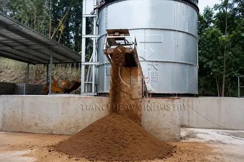 vertical fermentation tank finished product composting effect 02